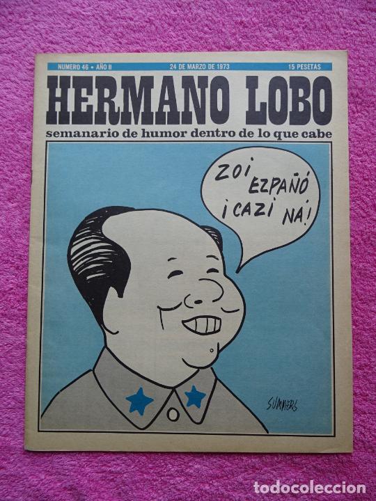 Tebeos: hermano lobo 46 ediciones pleyades 1972 semanario de humor dentro de lo que cabe
