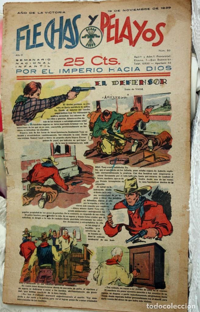 Tebeos: FLECHAS Y PELAYOS NUM 50 - ORIGINAL - Foto 1