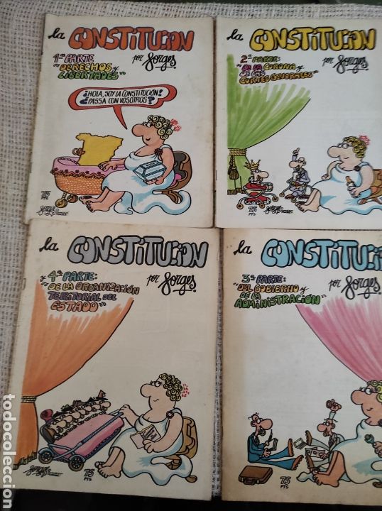 Tebeos: LA CONSTITUCION - COLECCION COMPLETA 4 EJEMPLARES / FORGES - Foto 1