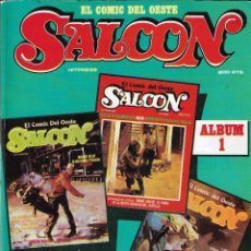 Tebeos: SALOON EL COMIC DEL OESTE ÁLBUM RETAPADO Nº 1 (NÚMEROS 1, 2, 3) - HITPRESS, 1981.. Lote 229811965