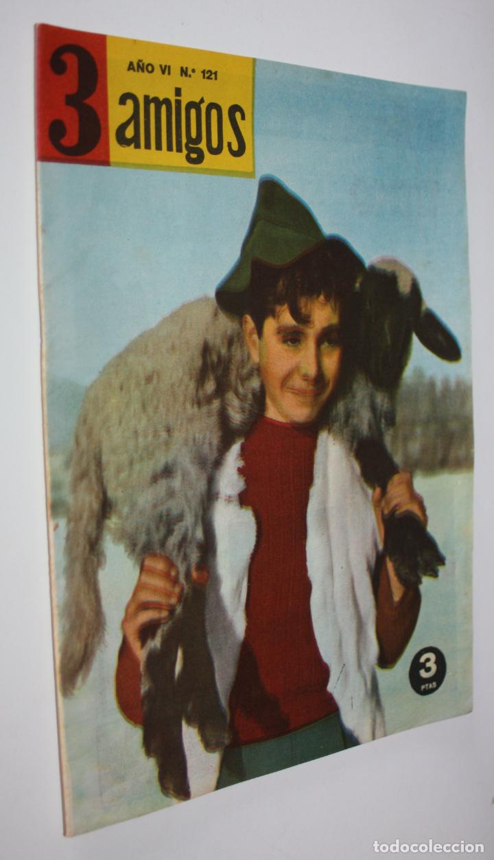 Tebeos: 3 AMIGOS, a&ntilde;o VI, n&ordm; 121 [de 126]. 1962 - Foto 1