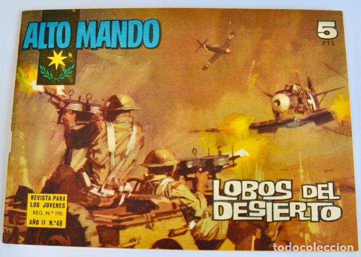 Comics: Alto Mando. Lobo del Desierto. A&ntilde;o II, n&ordm; 48. Ibero Mundial de Ediciones. Barcelona, 1964.