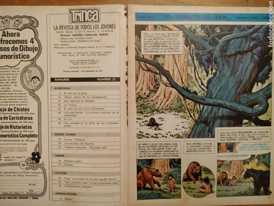 Tebeos: C&oacute;mic Trinca, n&uacute;m.21, 1 septiembre 1971 - Foto 2