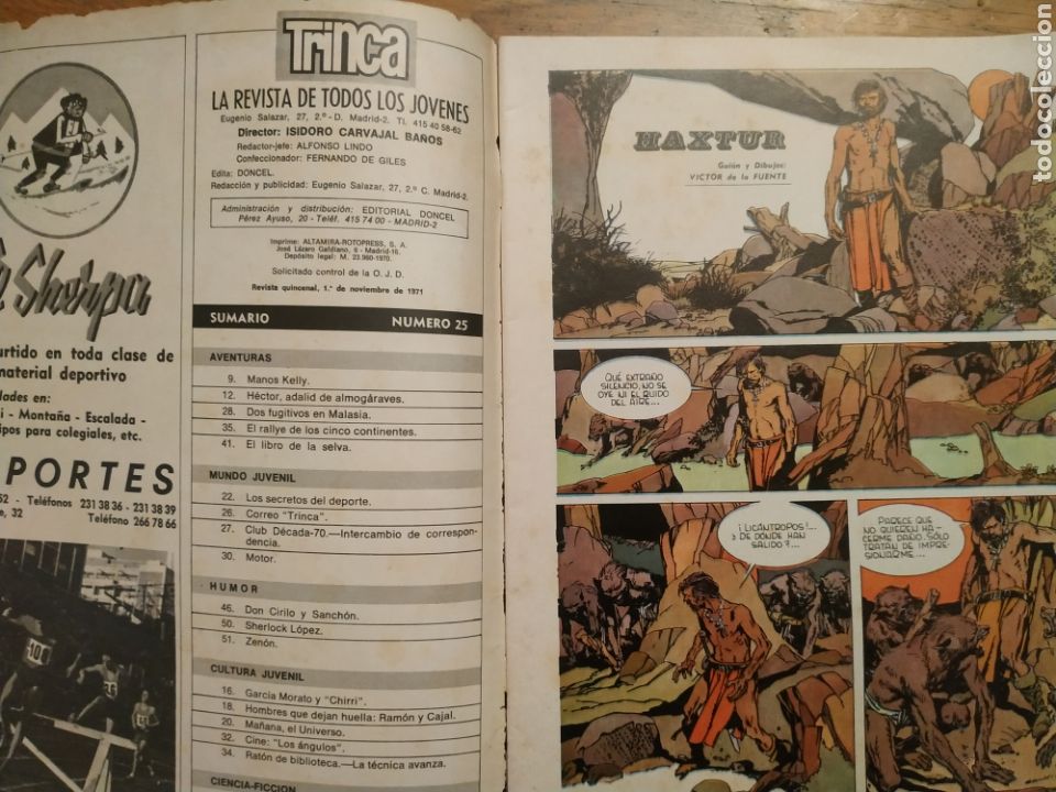 Tebeos: C&oacute;mic Trinca, n&uacute;m.25, 1 noviembre 1971 - Foto 2
