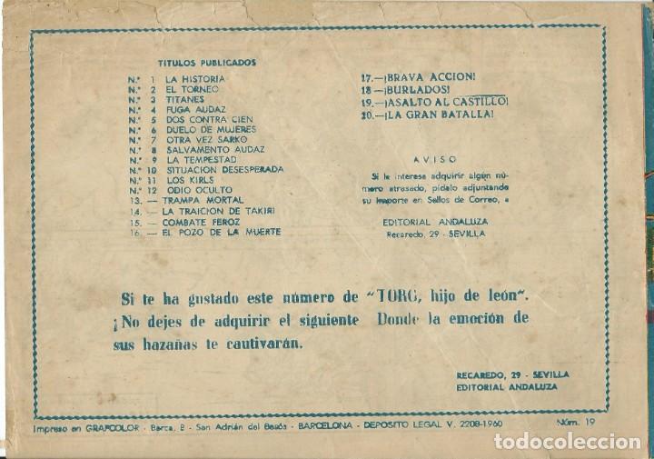 Tebeos: Torg Hijo del Le&oacute;n. n&ordm; 19 Editorial Andaluza - Foto 2
