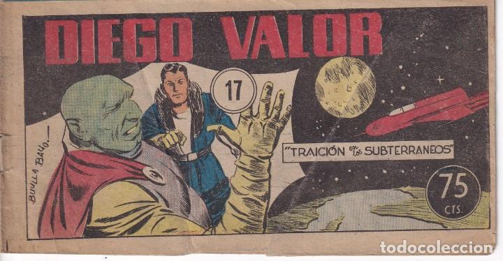 Tebeos: DIEGO VALOR: NUMERO 17 TRAICION EN LOS SUBTERRANEOS , EDITORIAL CID - Foto 1