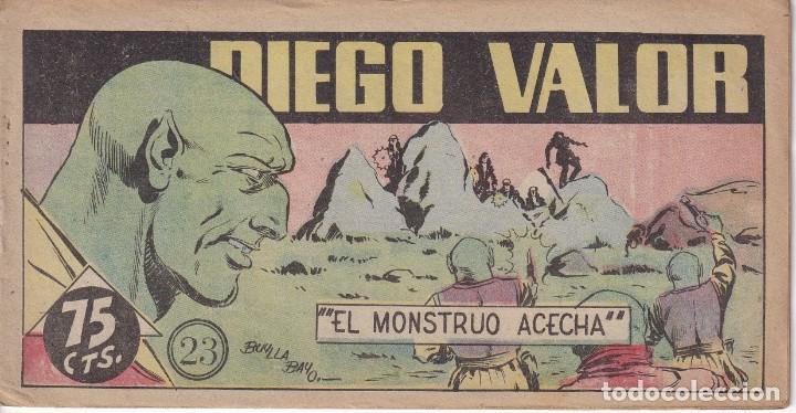 Tebeos: DIEGO VALOR: NUMERO 23 EL MONSTRUO ACECHA , EDITORIAL CID - Foto 1