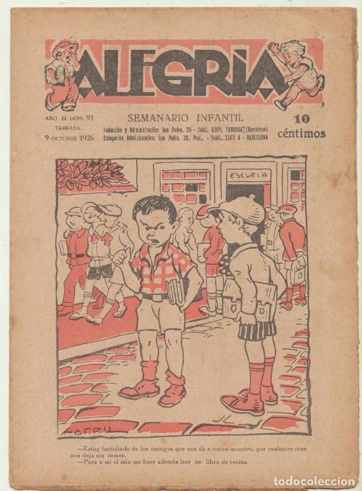 Tebeos: Alegr&iacute;a n&ordm; 91. El Gato Negro 1925. SIN USAR - Foto 1