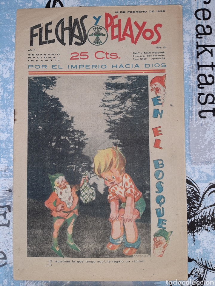Tebeos: Flechas y Pelayos n. 10, con recortable / juguete - Foto 1