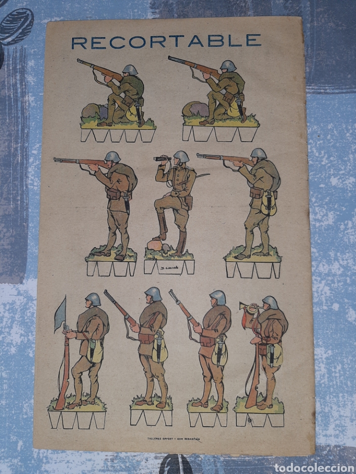 Tebeos: Flechas y Pelayos n. 11, con recortable de soldados - Foto 2