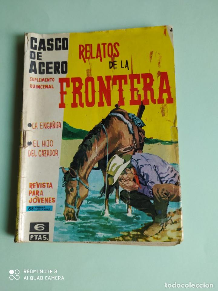 Tebeos: CASCO DE ACERO RELATOS DE LA FRONTERA N&ordm; 4 GRAFICAS BISANI 1963