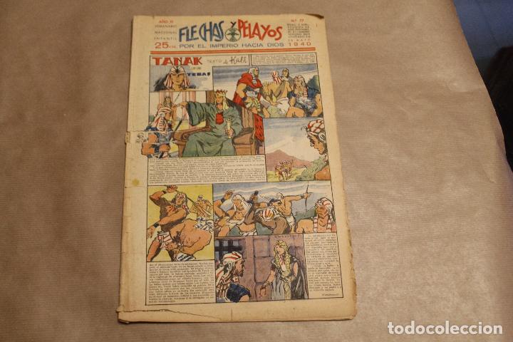 Tebeos: FLECHAS Y PELAYOS N&ordm; 77 , 25 CTS , A&Ntilde;OS 40 - Foto 1