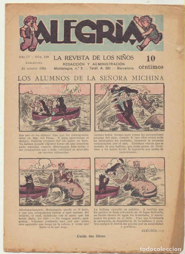 Tebeos: Alegr&iacute;a n&ordm; 189. El Gato negro 1925. SIN ABRIR - Foto 1