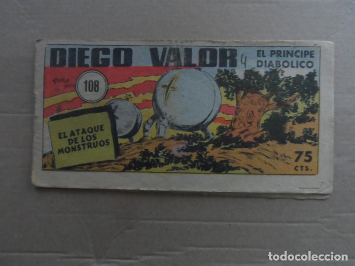 Tebeos: DIEGO VALOR N&ordm; 108 1&ordf; SERIE ORIGINAL EDITORIAL CID - Foto 1