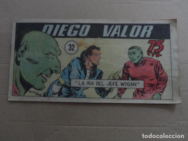 Tebeos: DIEGO VALOR N&ordm; 32 1&ordf; SERIE ORIGINAL EDITORIAL CID - Foto 1