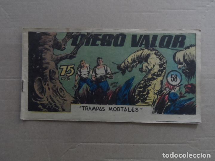 Tebeos: DIEGO VALOR N&ordm; 58 1&ordf; SERIE ORIGINAL EDITORIAL CID - Foto 1