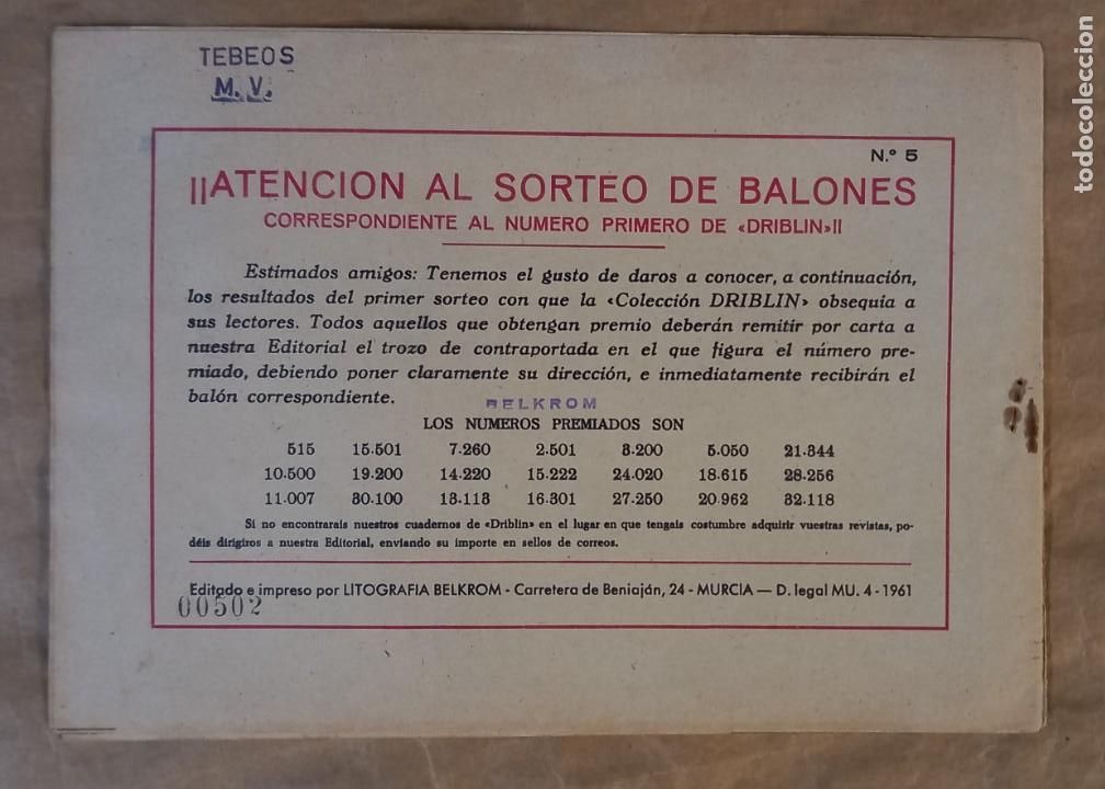 Tebeos: DRIBLIN, EL AS DEL BAL&Oacute;N - BELKROM / N&Uacute;MERO 5 - Foto 2