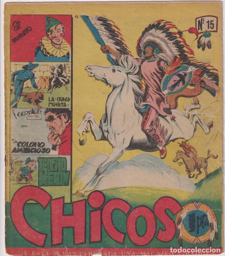 Tebeos: Chicos n&ordm; 15. Cid 1954 - Foto 1