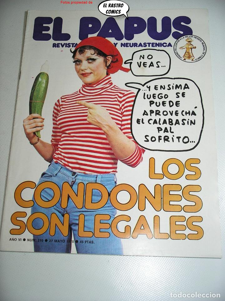 Tebeos: El Papus n&ordm; 210, revista, ed. Amaika 1978 - Foto 1