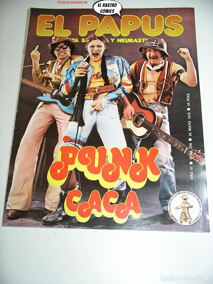 Tebeos: El Papus n&ordm; 209, revista, ed. Amaika 1978