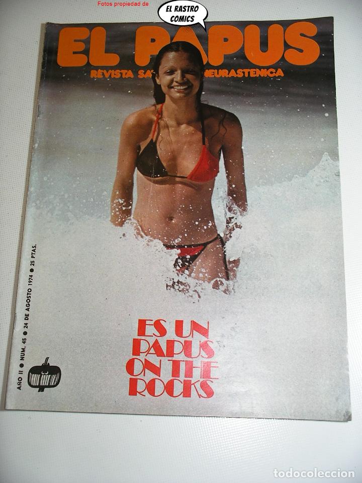 Tebeos: El Papus n&ordm; 45, revista, ed. Amaika 1974