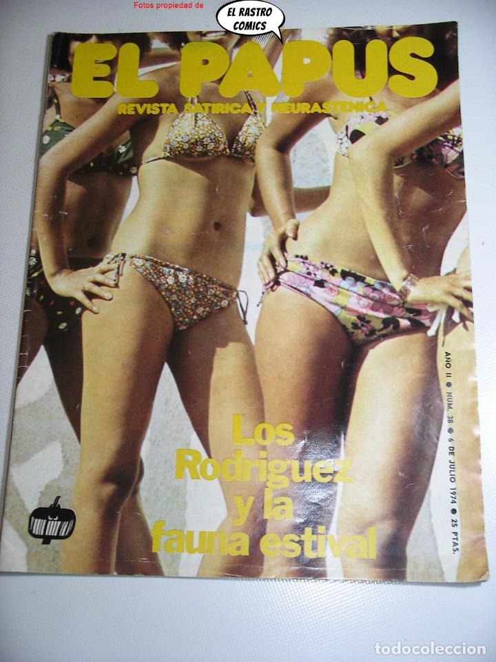 Tebeos: El Papus n&ordm; 38, revista, ed. Amaika 1974