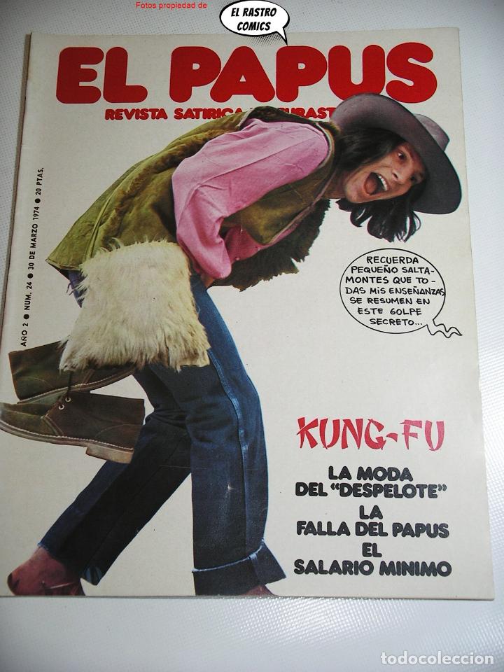 Tebeos: El Papus n&ordm; 24, revista, ed. Amaika 1974