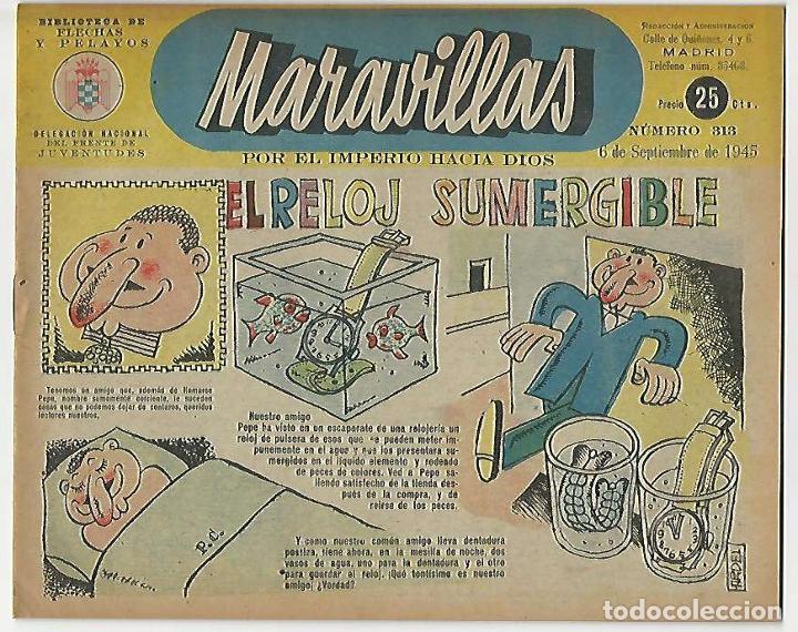 Tebeos: Fet y de las jons. Maravillas. 313. - Foto 1