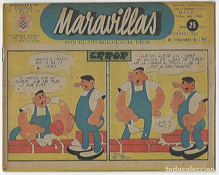 Tebeos: Fet y de las jons. Maravillas. 314. - Foto 1