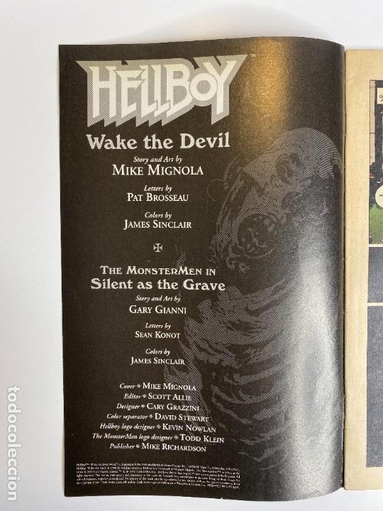 Tebeos: HELLBOY Original en Ingles n&ordm; 4 Primera edici&oacute;n 1996 - Foto 8