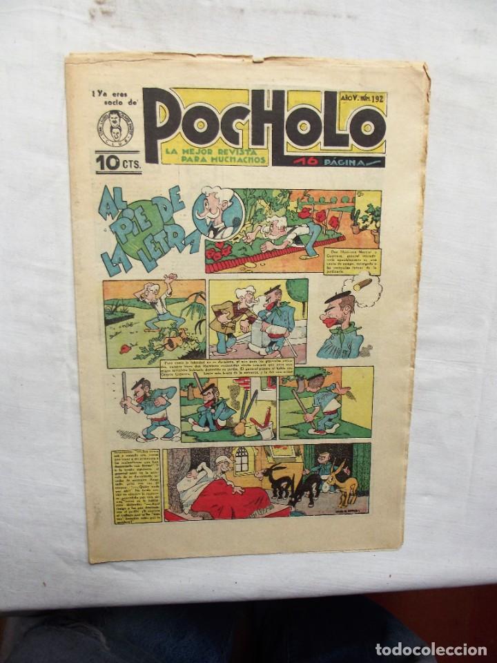 Tebeos: POCHOLO N&ordm; 192 AL PIE DE LA LETRA - Foto 1