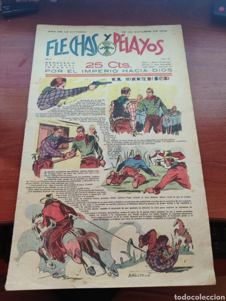 Tebeos: Flechas y Pelayos n&uacute;mero 46 a&ntilde;o 1939 - Foto 1