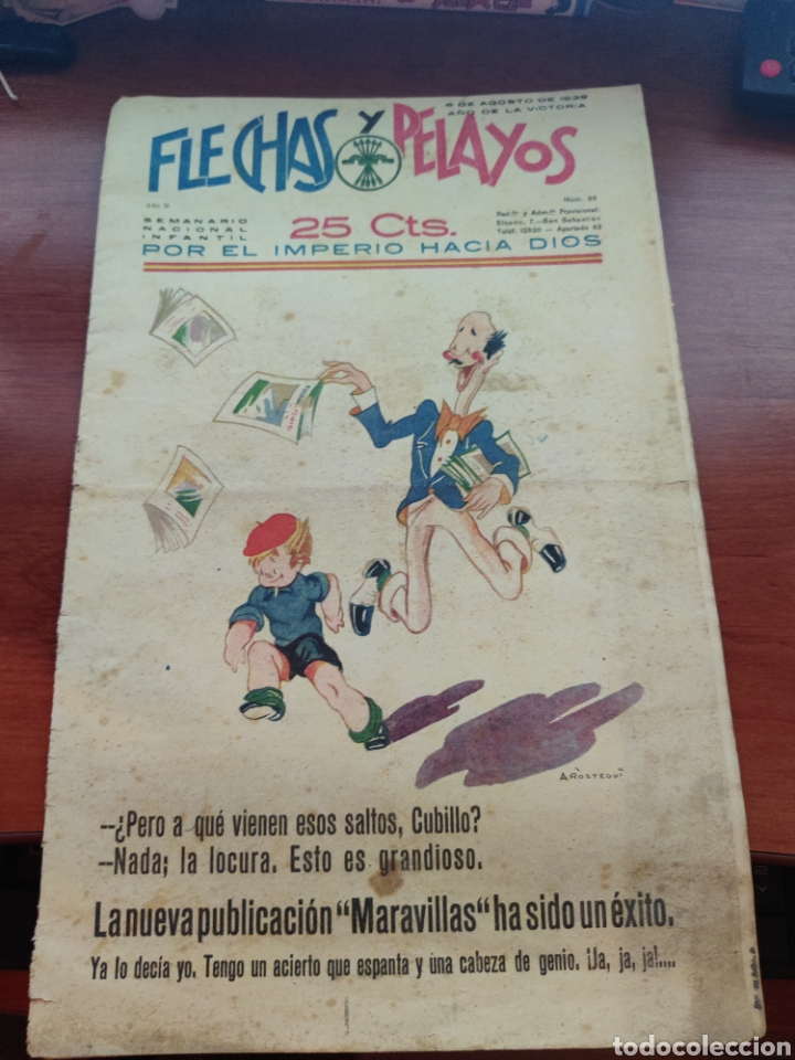 Tebeos: Flechas y Pelayos n&uacute;mero 35 a&ntilde;o 1939 - Foto 1