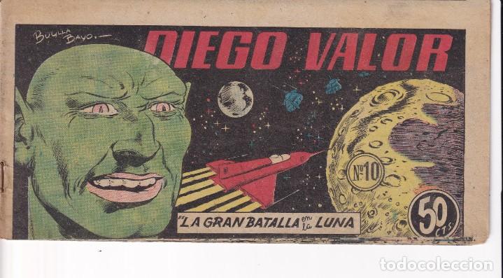 Tebeos: DIEGO VALOR: NUMERO 10 LA GRAN BATALLA EN LA LUNA , EDITORIAL CID - Foto 1