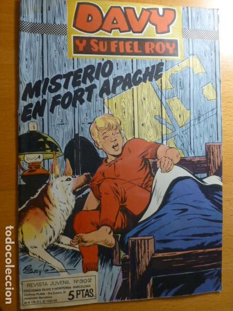 Tebeos: COMIC DAVY Y SU FIEL ROY N&ordm; 302 - Foto 1