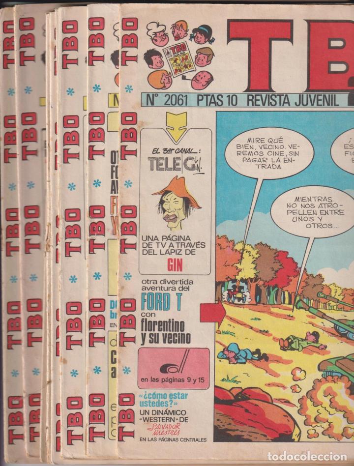 Comics: TBO. Lote de 8 ejemplares: 2061, 2066, 2067, 2068, 2071, 2084, 2087 y 2112. Buigas