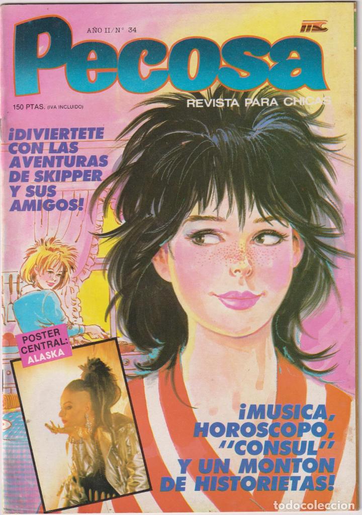 Tebeos: Pecosa n&ordm; 34. Mc Ediciones. Contiene poster central - Foto 1
