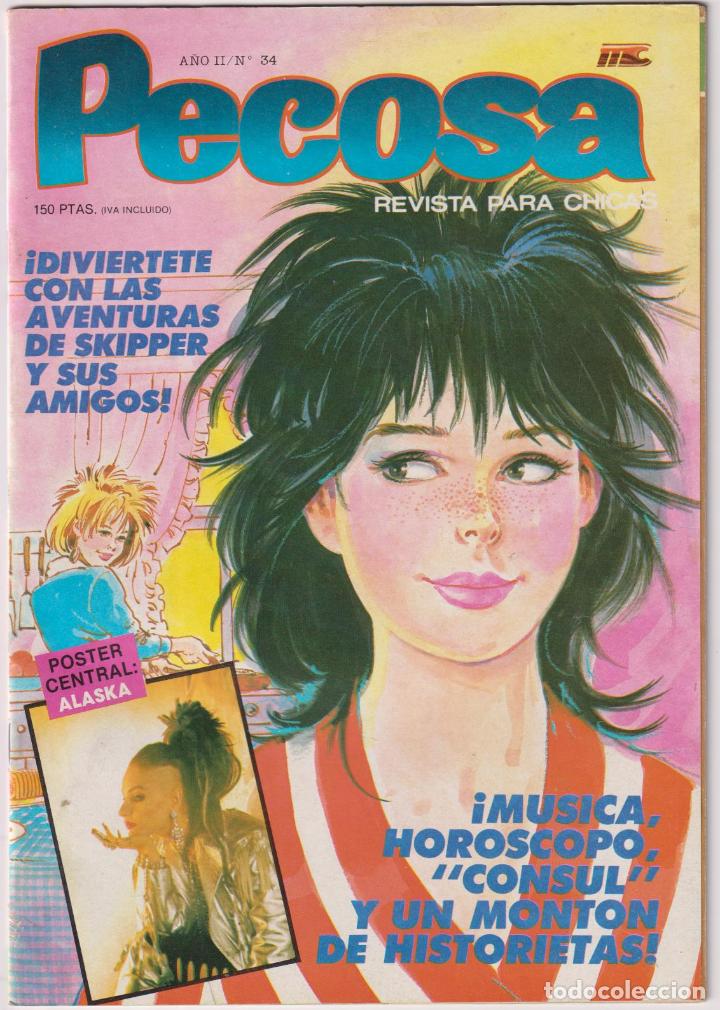 Tebeos: Pecosa n&ordm; 34. Mc Ediciones. Contiene poster central - Foto 1