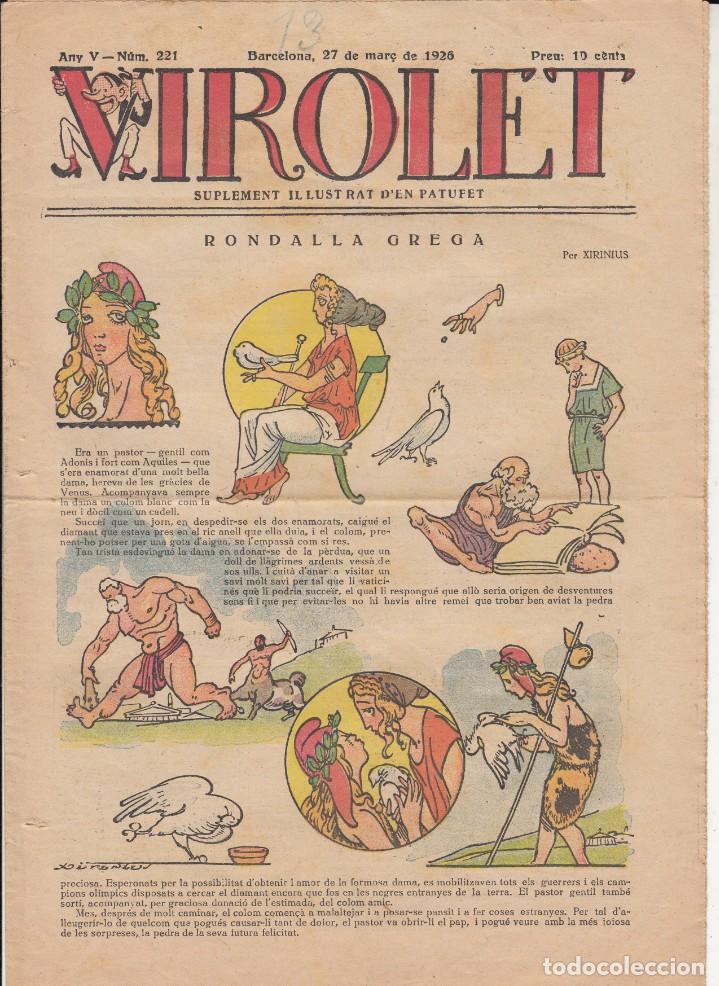 Tebeos: VIROLET NUM. 221 ANY 1926 - Foto 1