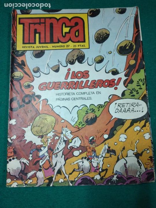 Tebeos: TRINCA NUMERO 27. LOS GUERRILLEROS HISTORIETA COMPLETA. DONCEL 1971. - Foto 1
