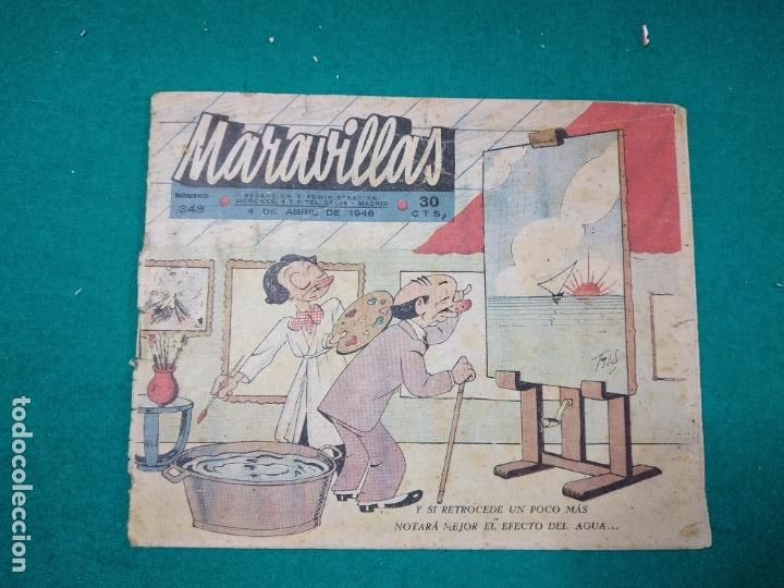 Giornalini: BIBLIOTECA DE FLECHAS Y PELAYOS. MARAVILLAS N&ordm; 343. 4 ABRIL DE 1946.