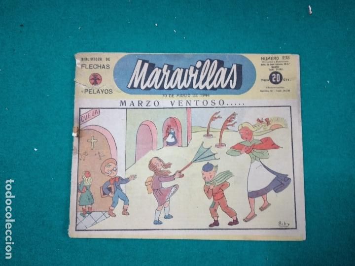 Giornalini: BIBLIOTECA DE FLECHAS Y PELAYOS. MARAVILLAS N&ordm; 238. 30 DE MARZO DE 1944. .
