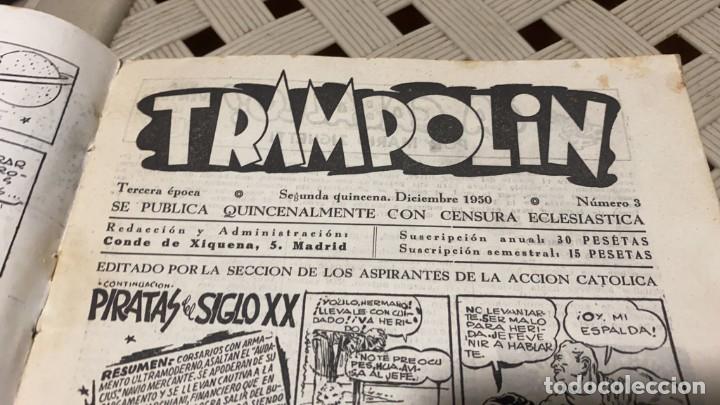 Tebeos: COMIC TRAMPOLIN DICIEMBRE DE 1950 NUMERO 3 - Foto 2