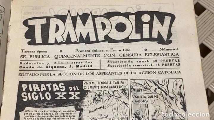 Tebeos: COMIC TRAMPOLIN ENERO 1951 NUMERO 4 - Foto 2