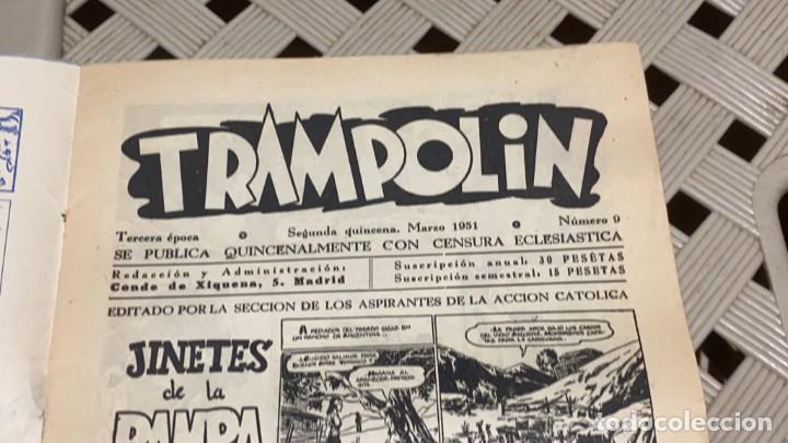 Tebeos: COMIC TRAMPOLIN MARZO 1951 NUMERO 9 - Foto 2