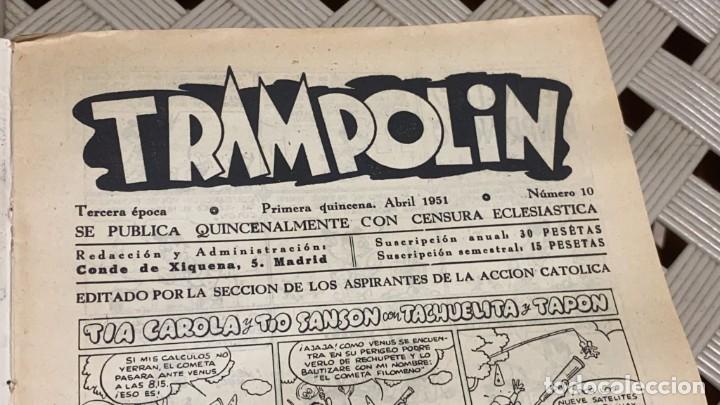 Tebeos: COMIC TRAMPOLIN ABRIL 1951 NUMERO 10 - Foto 2