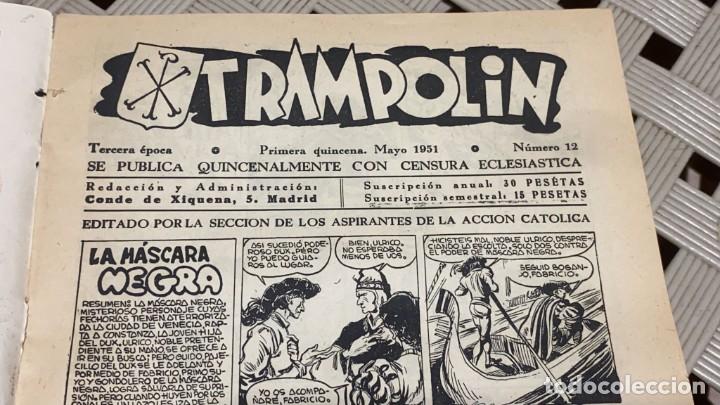 Tebeos: COMIC TRAMPOLIN MAYO 1951 NUMERO 12 - Foto 2