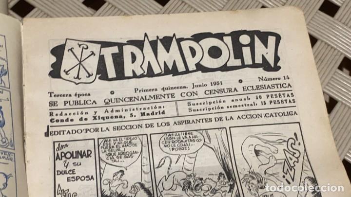 Tebeos: COMIC TRAMPOLIN JUNIO 1951 NUMERO 14 - Foto 2
