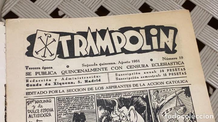 Tebeos: COMIC TRAMPOLIN AGOSTO 1951 NUMERO 19 - Foto 2