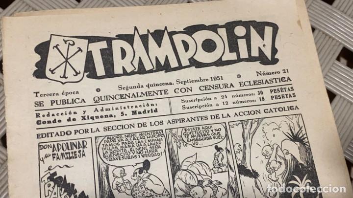 Tebeos: COMIC TRAMPOLIN SEPTIEMBRE 1951 NUMERO 21 - Foto 2
